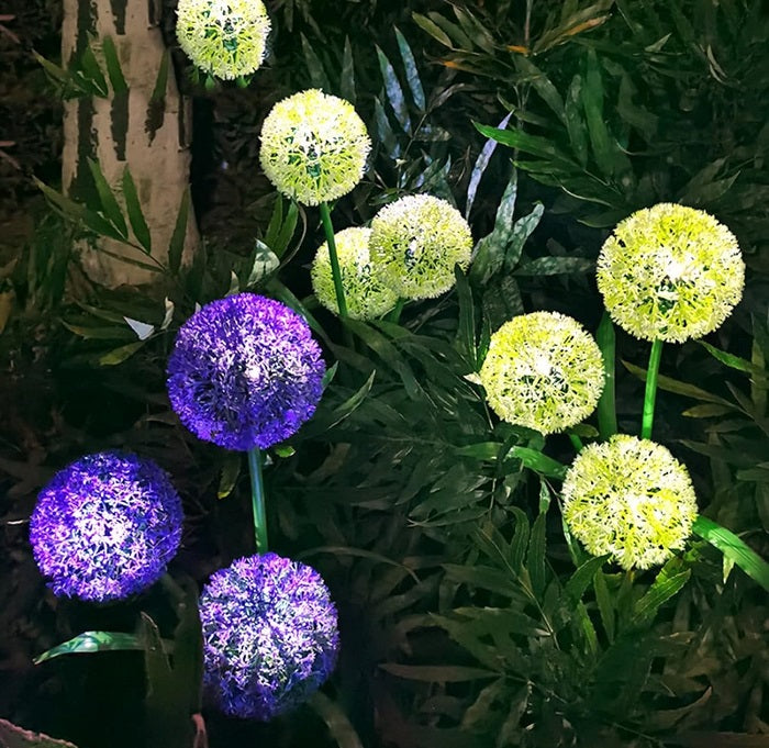 Φωτιζόμενα διακοσμητικά λουλούδια LED με ηλιακό πάνελ - 2pcs - 150319 - Yellow
