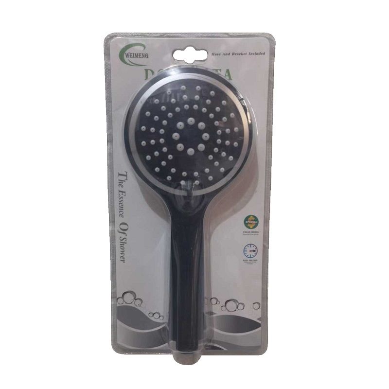 Shower head with pressure options - Black - 152033