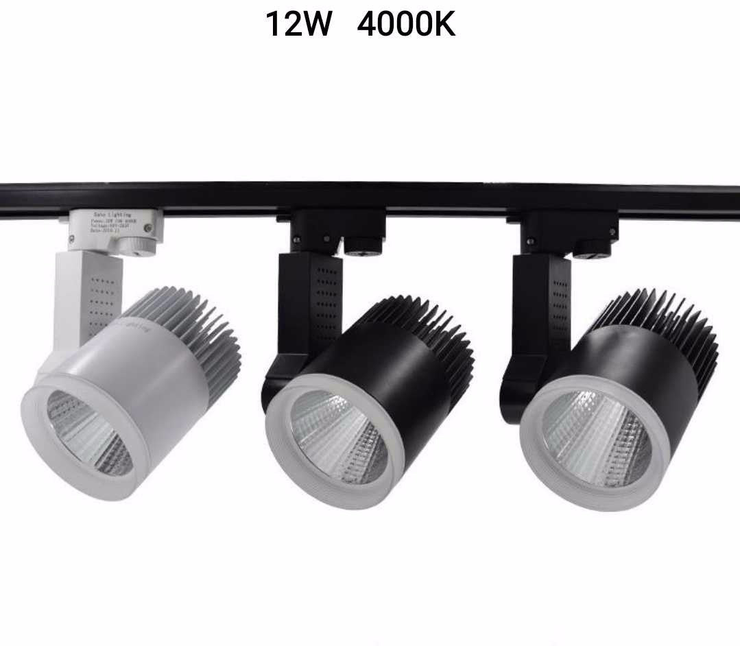LED track spotlight for lighting rail - 12W - 4000K - 240326