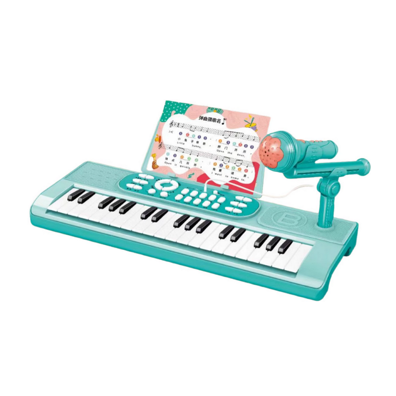Children's harmonium with microphone - 37 - USB - 161285 - Blue