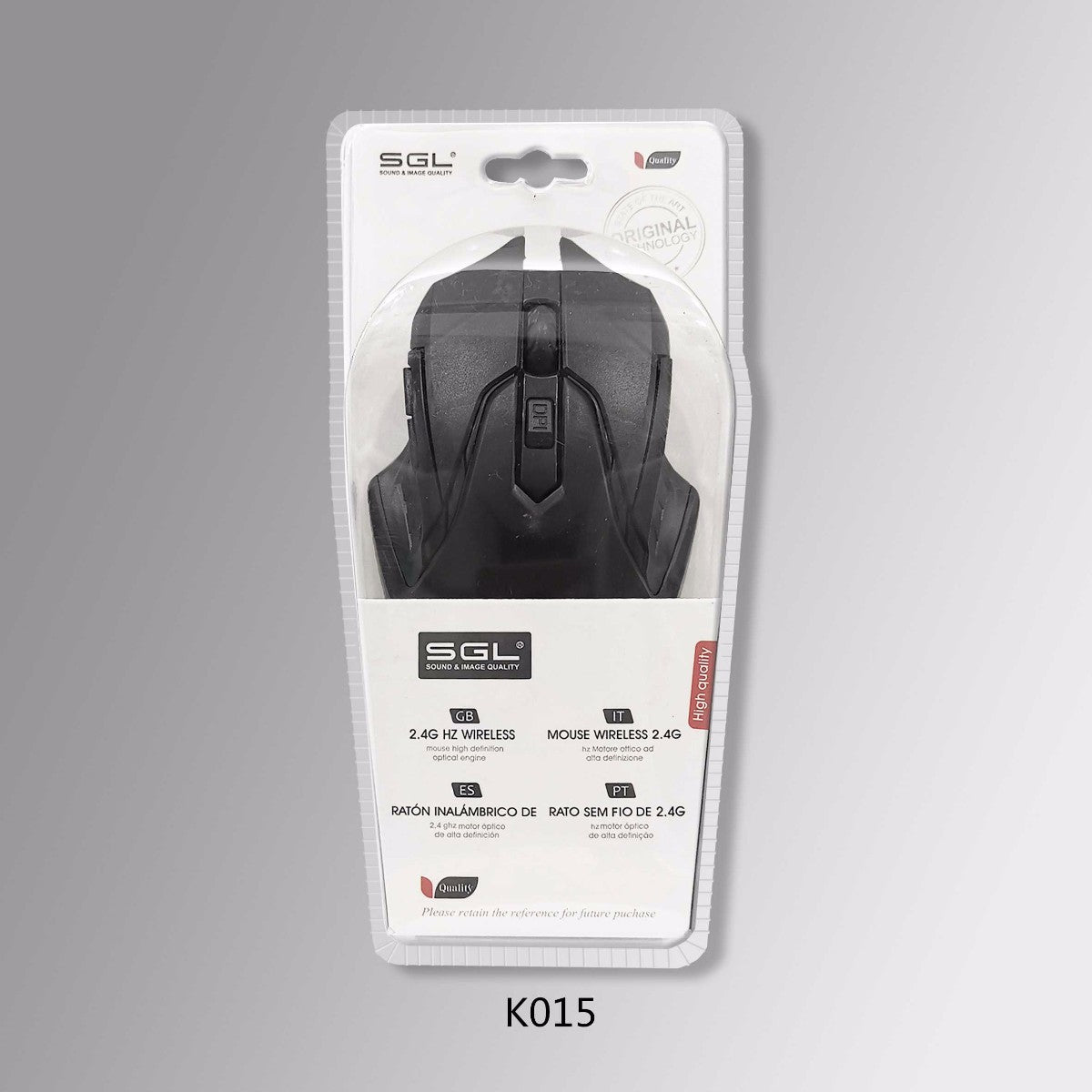 Wireless mouse - K015 - 177319 - Black