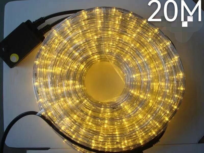 Χριστουγεννιάτικος φωτοσωλήνας LED - 20m - Warm White - 210306