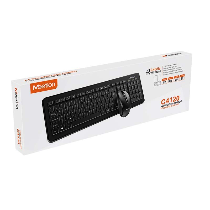 Meetion MT-C4120 LITTLE 2.4G Wireless Combo White