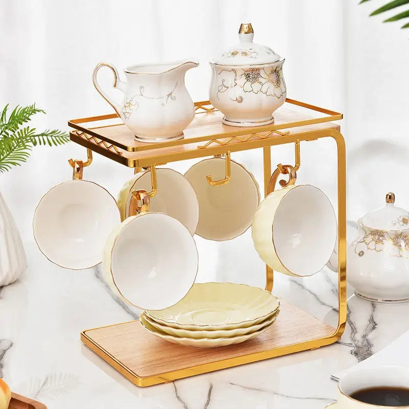 Cup organizer shelf - MZY833 - 170233 - Gold