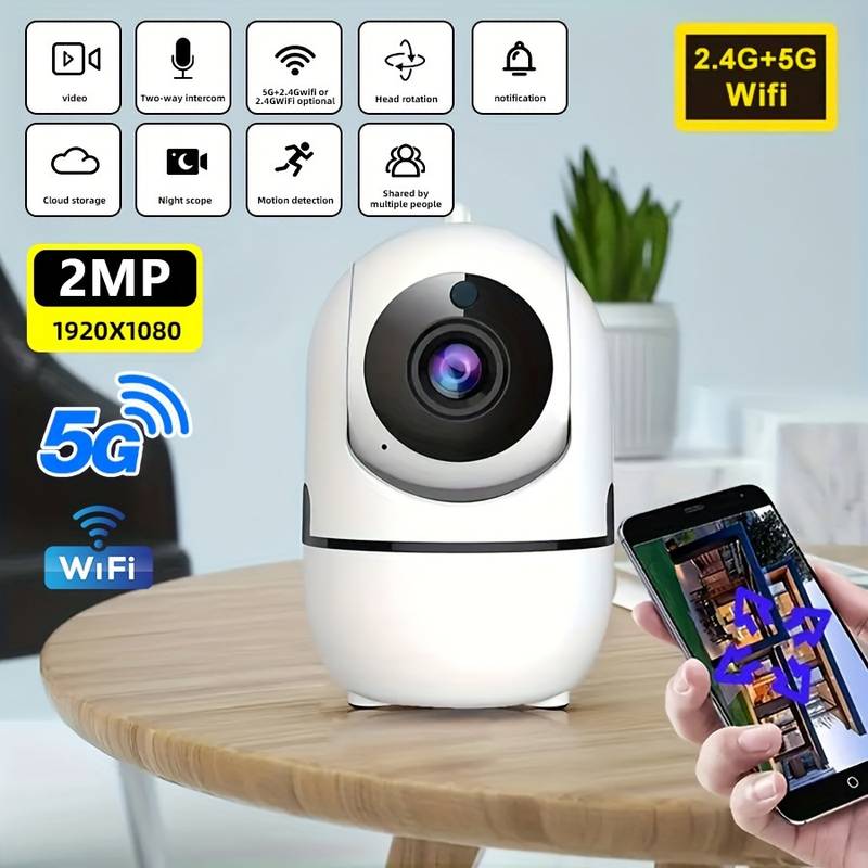 Κάμερα ασφαλείας IP 1080p HD WiFi 2.4 & 5Ghz - IP Security Camera - XY-3820 - Λευκό - iThinksmart.gr