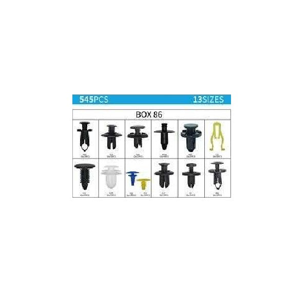 Σετ συνδετήρες αυτοκινήτου 12 τύπων - 545pcs - 180263 - iThinksmart.gr