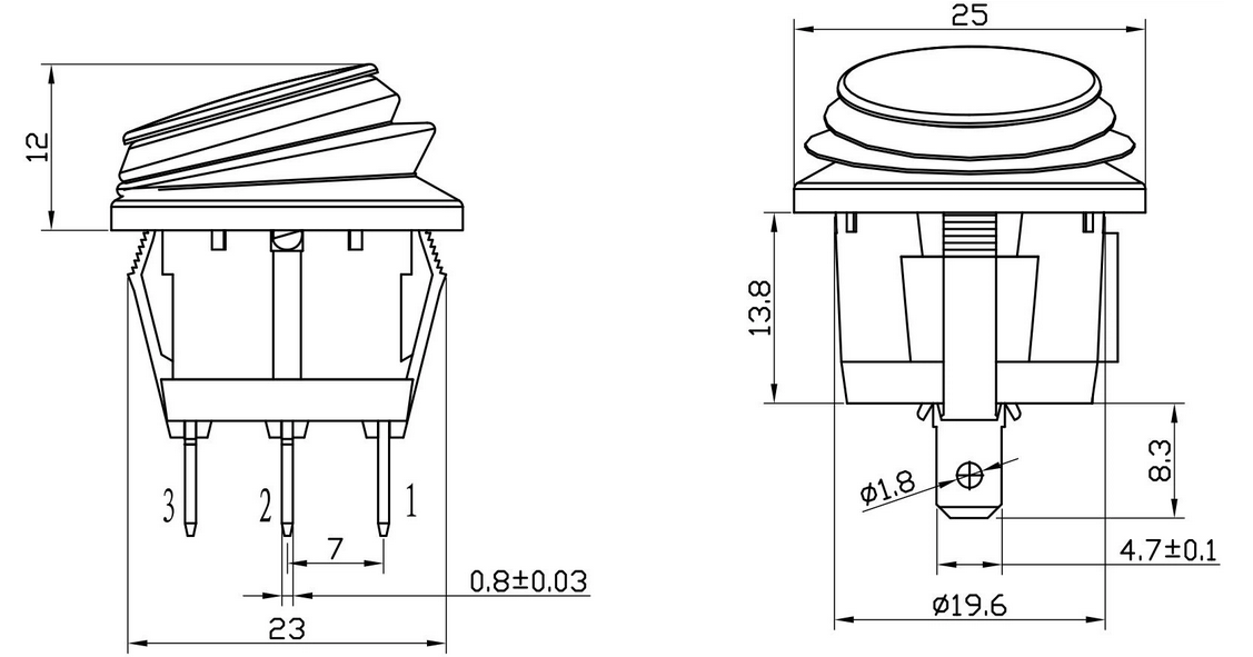 Vehicle On/Off Switch - R-F13206A-33-2U - 180937