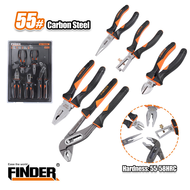 Pliers set - 5pcs - Finder - 190487
