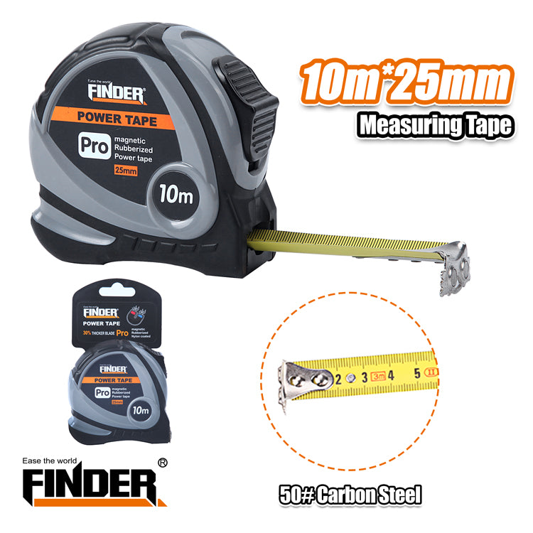 Measuring tape - 10m*25mm - Finder - 191415