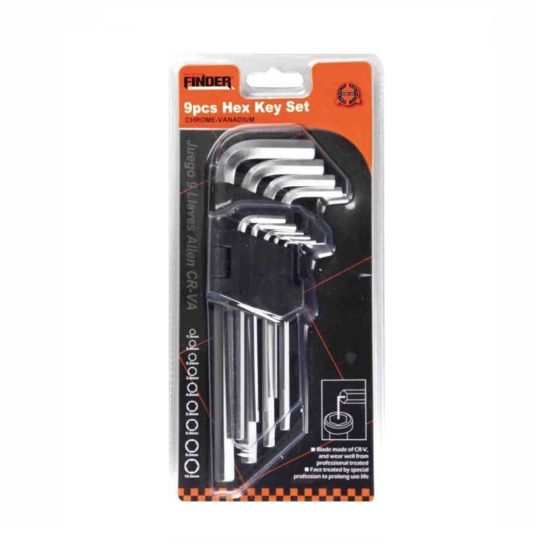 Allen key set - 9pcs - Finder - 193129