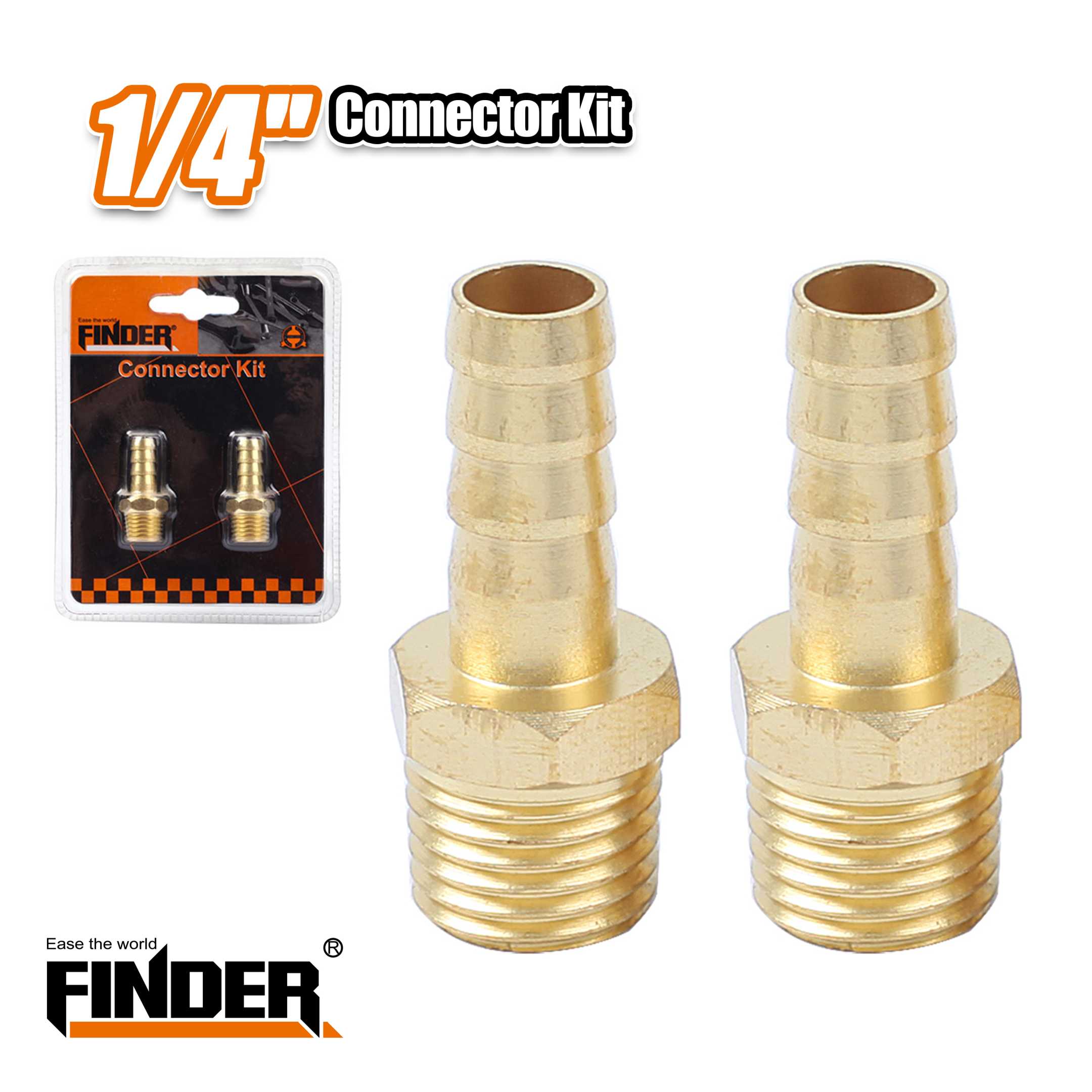 Set of quick connectors for air compressor - FXZ-010 - Male - 2pcs - 8.5 - 1/4 - Finder - 194116