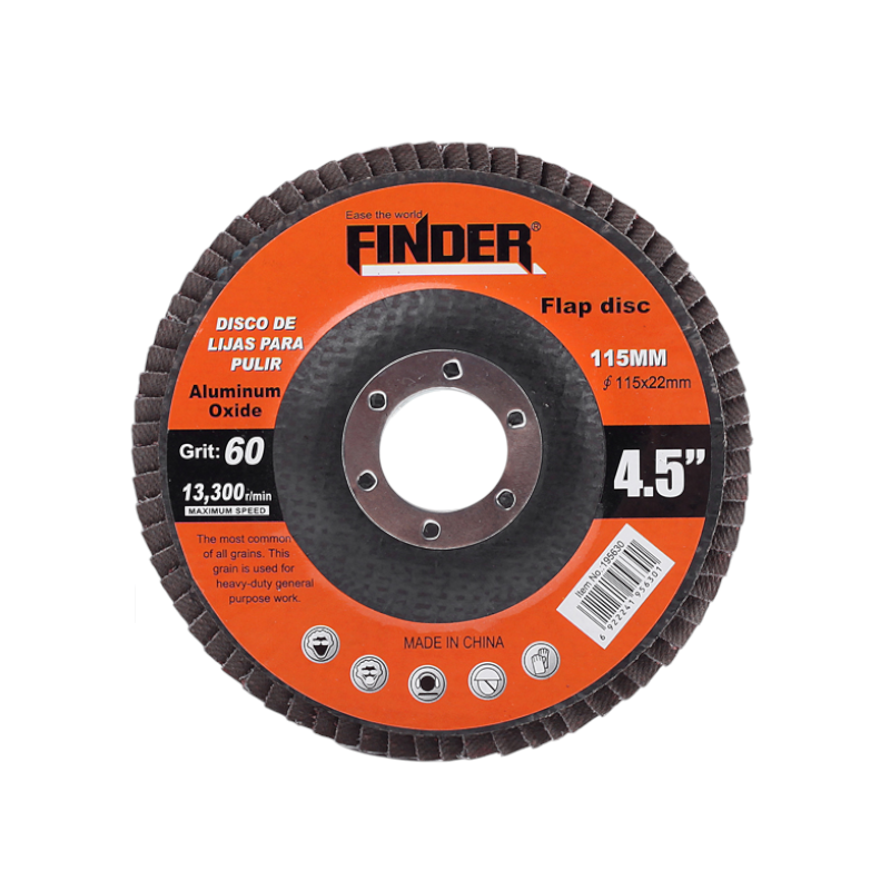 Metal Grinding Pad for Angle Wheel - 115mm/4.5"/P60 - Finder - 195630