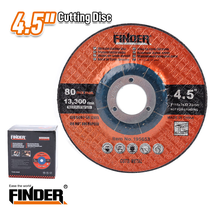 Metal cutting disc - 4.5" - T42 - Finder - 195653