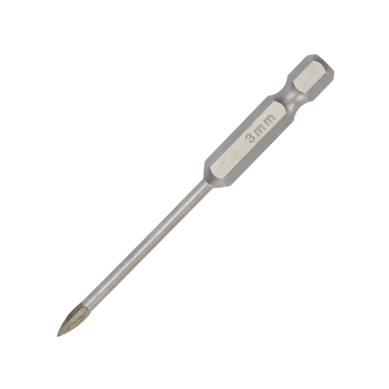 Glass/tile drill bit, square - 3mm - Finder - 196668