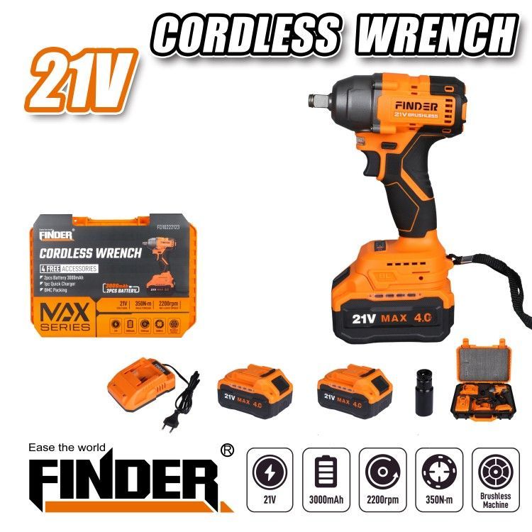 Cordless impact wrench - 21V - Finder - 198339