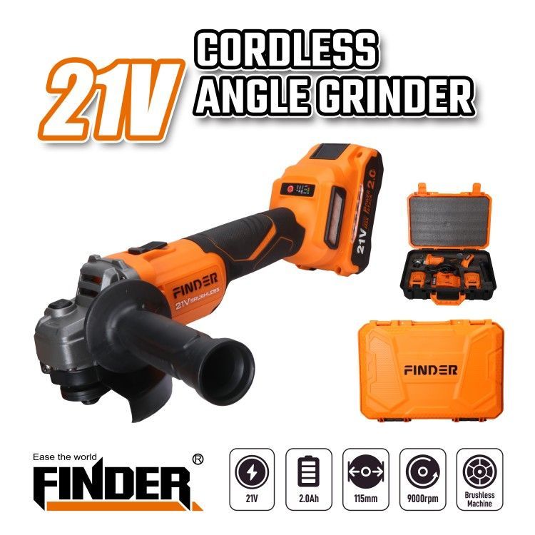 Cordless angle grinder - 21V - Finder - 198347