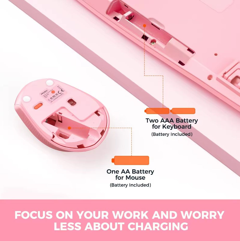 Meetion DirectorA Ergonomic Combo / Pink