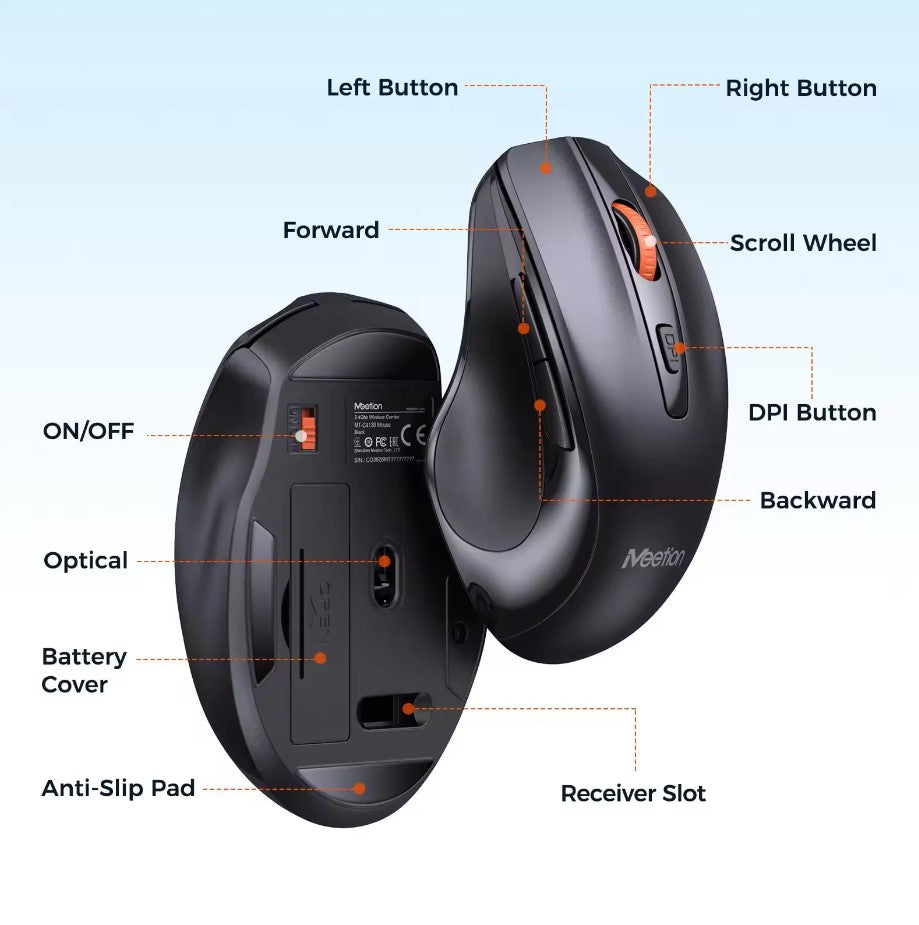 Meetion MT-C4130 2.4G Wireless Combo / Μαύρο