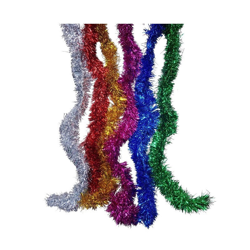 Σετ Χριστουγεννιάτικες Γιρλάντες - 10pcs - 2m*9cm - 21223 - Silver