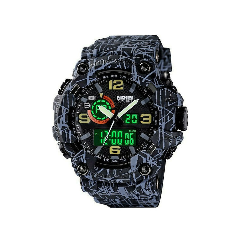 Ψηφιακό/αναλογικό ρολόι χειρός – Skmei - 1520 - Black/Grey