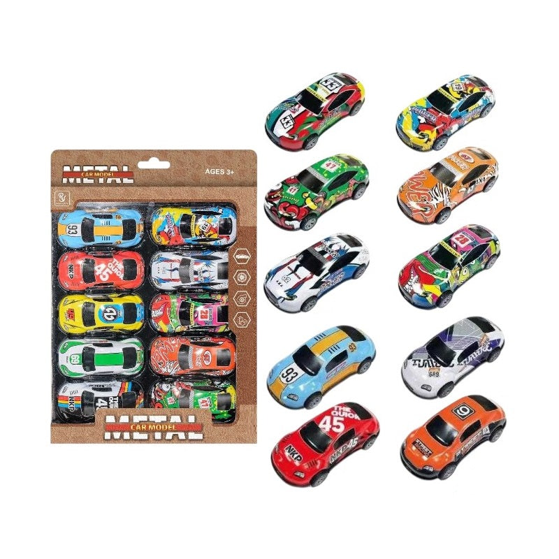 Set of metal cars - 10pcs - 8.6cm - 1122B-32 - 215253