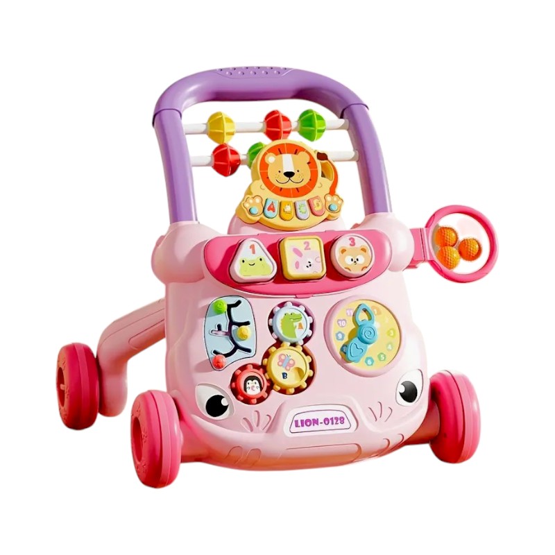 Children's walker with toys - 368-17 - 215345 - Pink