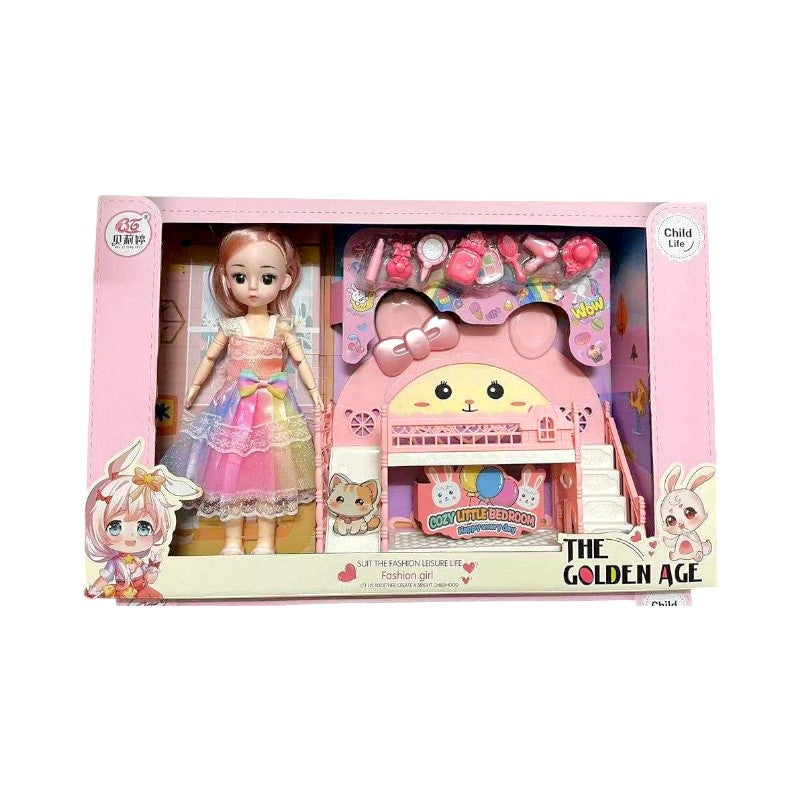 Vintage doll set with beauty accessories - A82002-112 - 215558