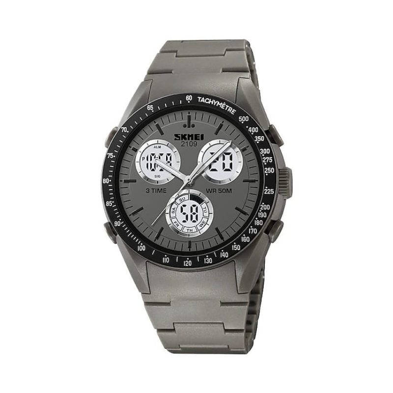 Ψηφιακό/αναλογικό ρολόι χειρός – Skmei - 2109 - Dark Grey - iThinksmart.gr