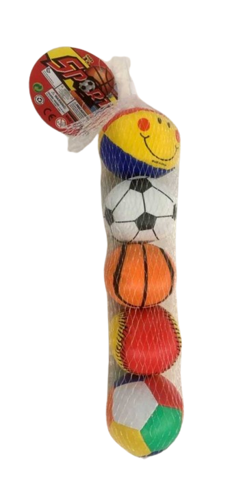 Σετ μαλακά μπαλάκια παιχνιδιού - No.2.5  - 5pcs - 0993-29A - 222056