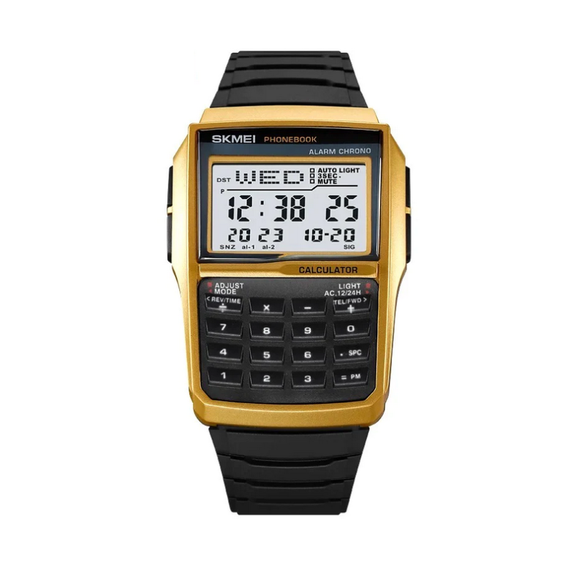 Ψηφιακό ρολόι χειρός με πληκτρολόγιο – Skmei - 2255 - Gold