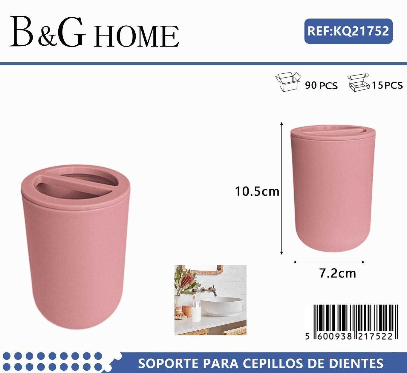 Θήκες οδοντόβουρτσας πλαστικές σε σετ 5Χ - Pink - 21752