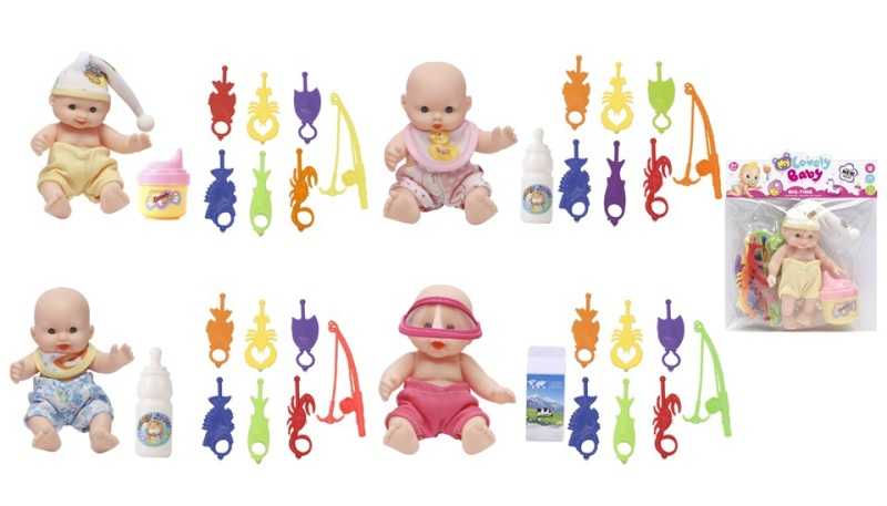 Κούκλα μωρό με σετ παιχνιδιών μπάνιου - 0812-2737 - 917414