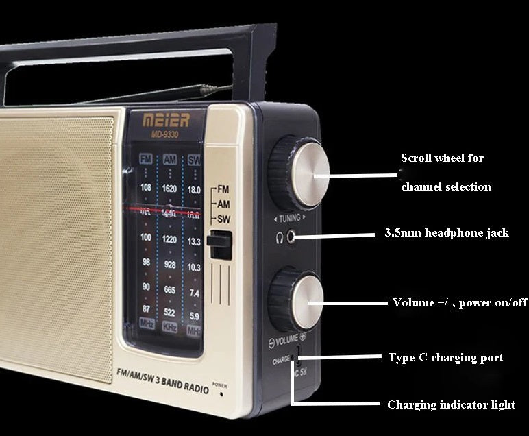 Φορητό ραδιόφωνο - PR-1012 - 241441 - Black