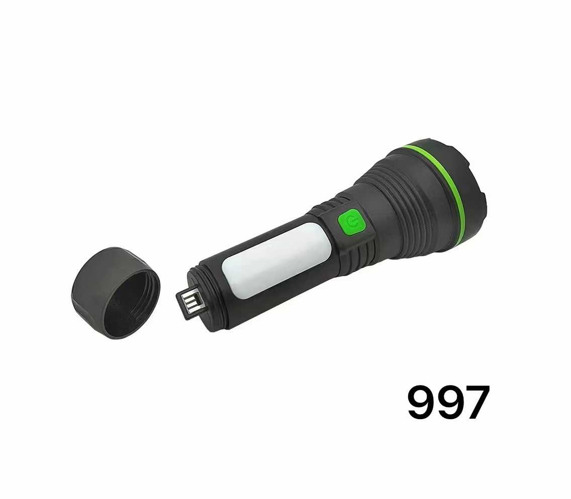 Rechargeable LED flashlight - 997 - 800146