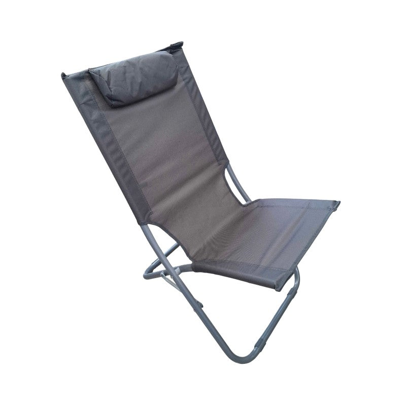 Folding beach chair - 1225 - 241743 - Grey