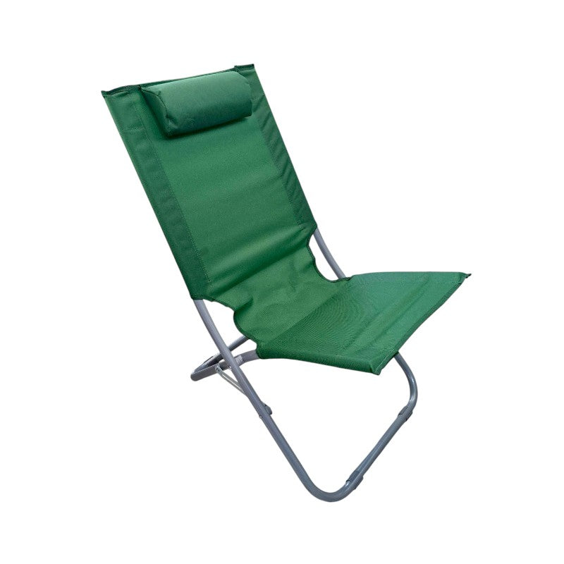 Folding beach chair - 1225 - 241743 - Green