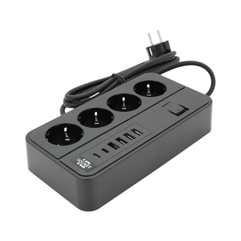 4-way power strip with USB ports - KOS-27013EU - 270131