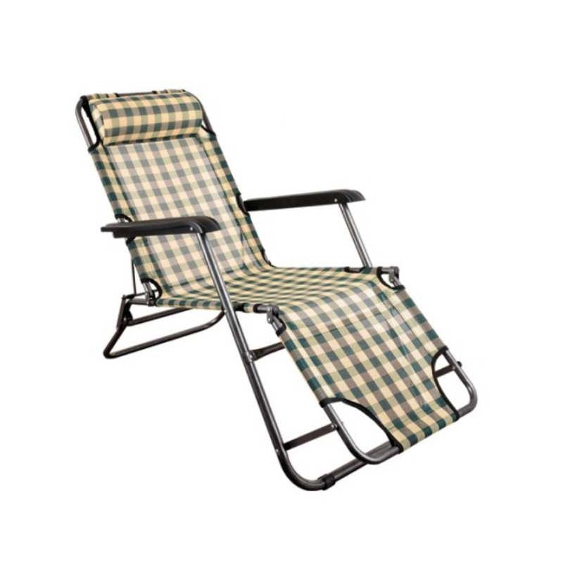 Folding chair - beach lounger - 1235 - 270935 - Beige/Green