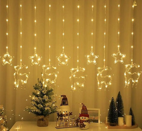Χριστουγεννιάτικα φώτα LED - Κουρτίνα - 3m/10 - 272300 - Warm White