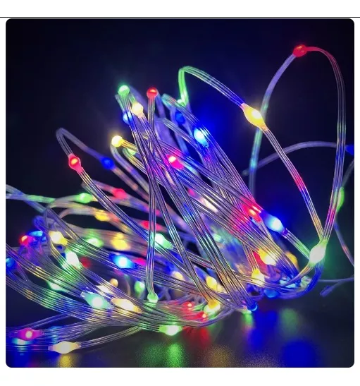 Χριστουγεννιάτικα φώτα LED με επένδυση - 50m/400LED - RGB - 272349