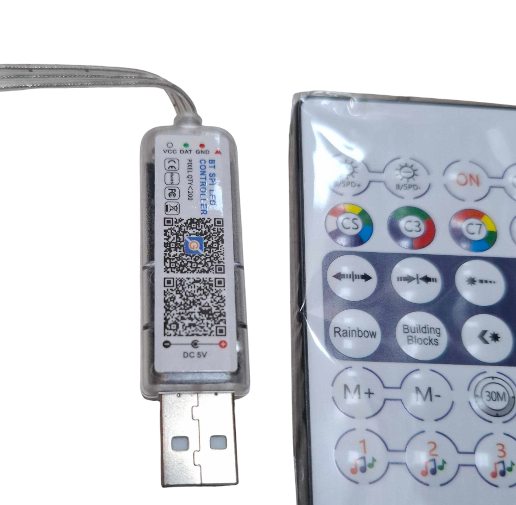 Χριστουγεννιάτικα φώτα LED RGB με USB - Stars - 10m - 66L - 272358