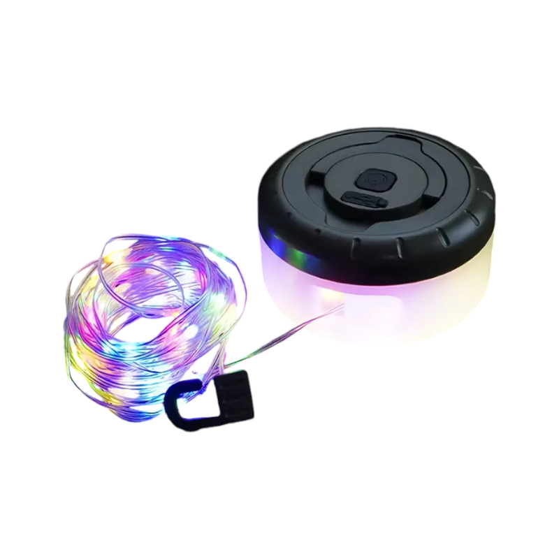 Rechargeable LED lamp with lighting garland – String Light - YD2314 - 272543 - RGB
