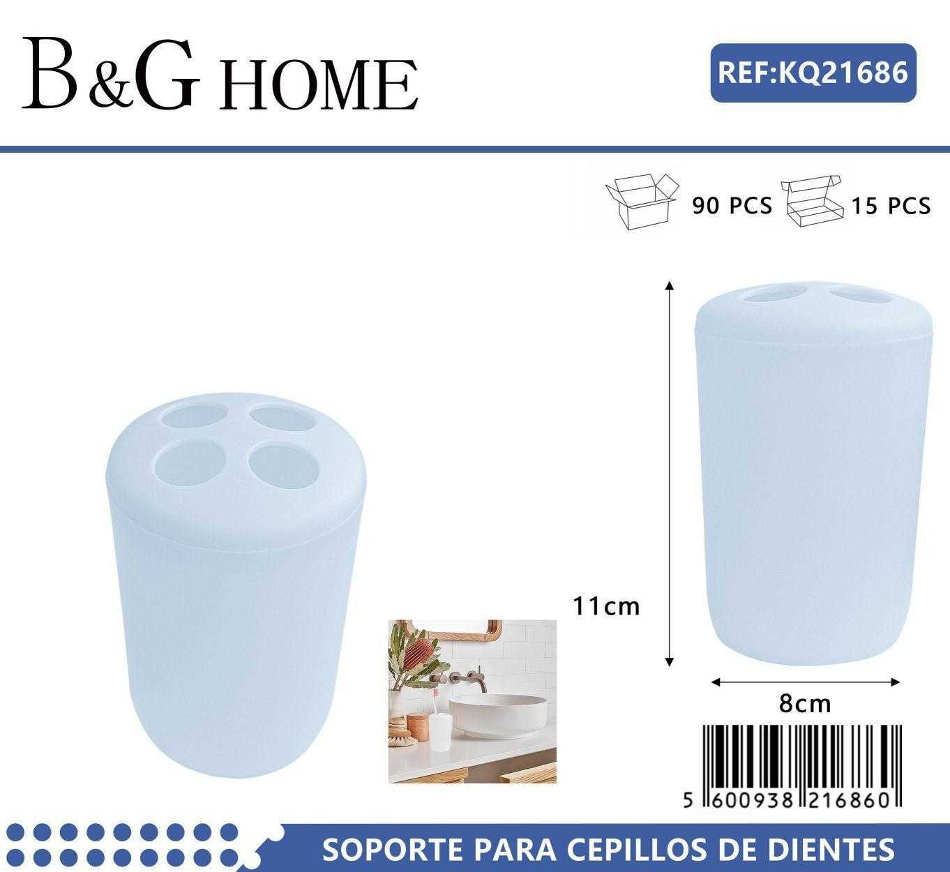 Θήκες οδοντόβουρτσας πλαστικές σε σετ 5Χ - Light Blue - 21686