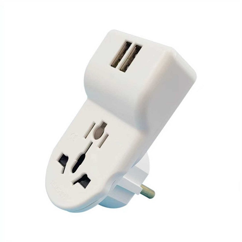 Αντάπτορας πρίζας με 2 θύρες USB - International - RTA09-39 - 939000 - iThinksmart.gr