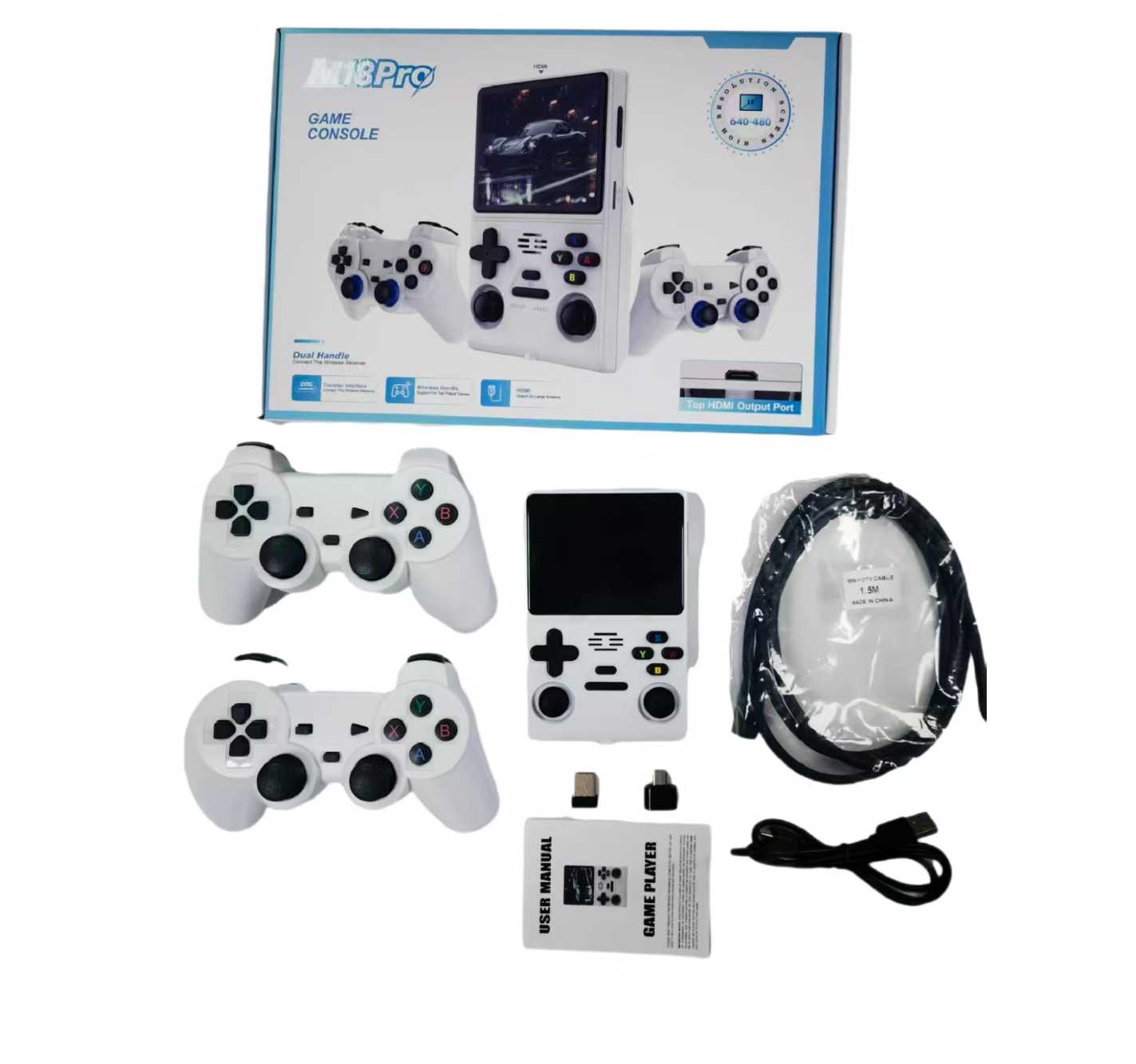 Φορητή κονσόλα παιχνιδιών με χειριστήρια - M18 Pro - 813768 - Black