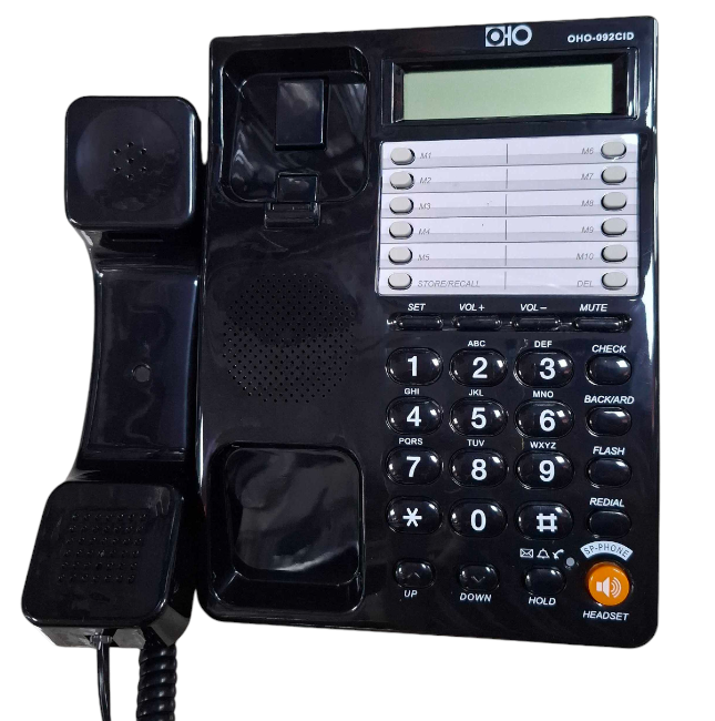 Corded landline telephone - OHO-092 - 300757 - Black