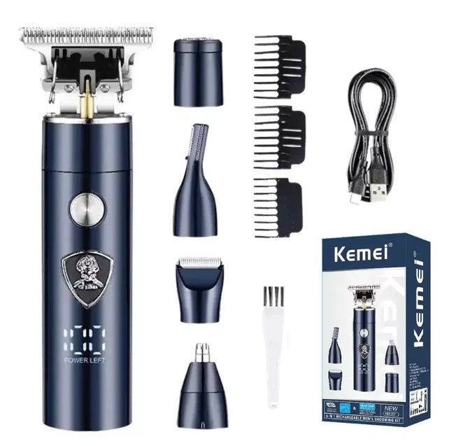 Clipper - 5in1 - KM-257 - Barber - Kemei