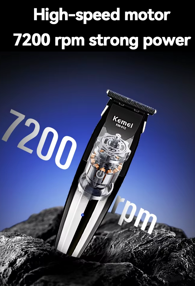 Hair clipper - KM-512 - Kemei - Gold