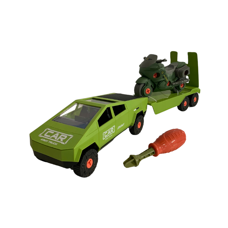 Assembly vehicle set with accessories - 7654-B1C - 922306