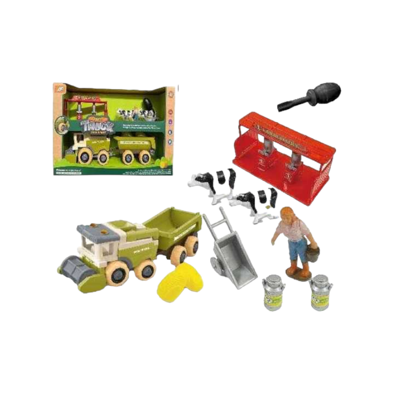 Farm set with farm vehicle and accessories - 8817 - 305241